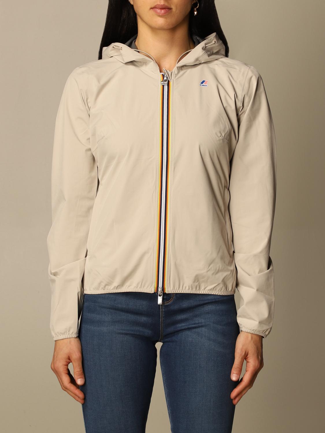 K-WAY CHAQUETA: Chaqueta mujer K-way, Beige - Img 1