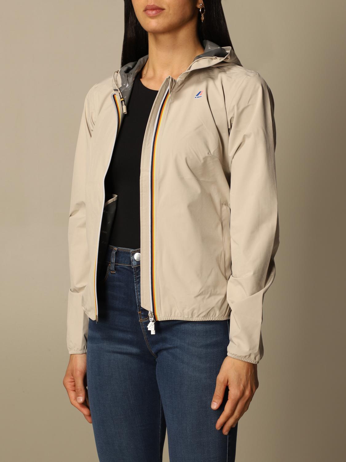 K-WAY CHAQUETA: Chaqueta mujer K-way, Beige - Img 3