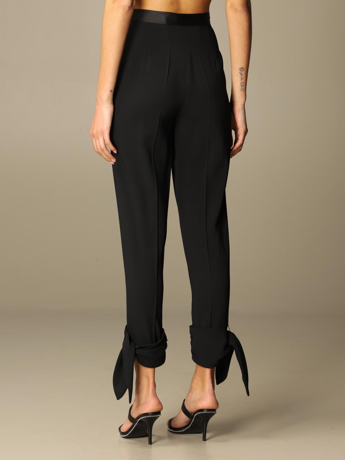 SIMONA CORSELLINI PANTS: Simona Corsellini high-waisted trousers, Black - Img 3