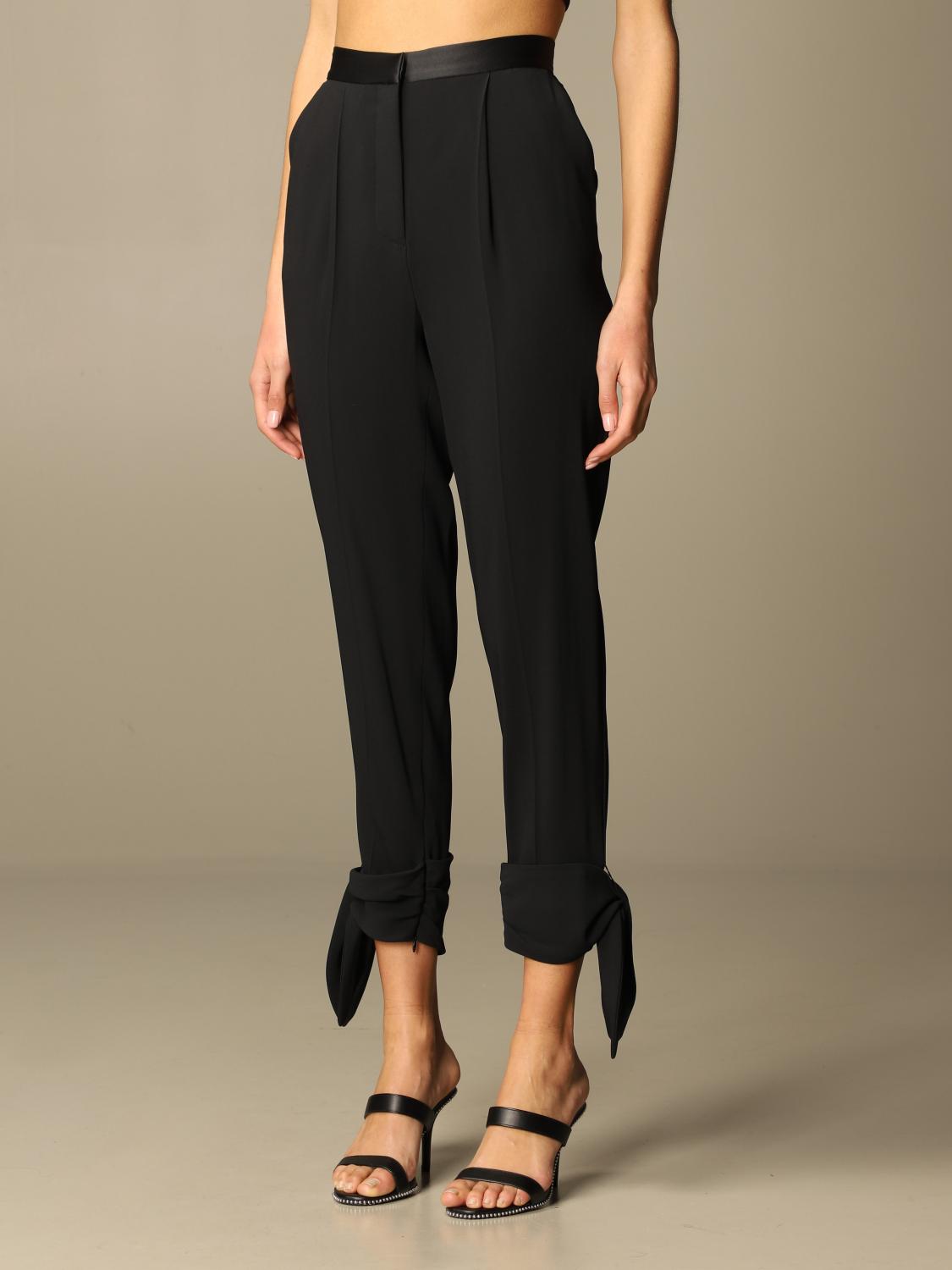 SIMONA CORSELLINI PANTS: Simona Corsellini high-waisted trousers, Black - Img 4