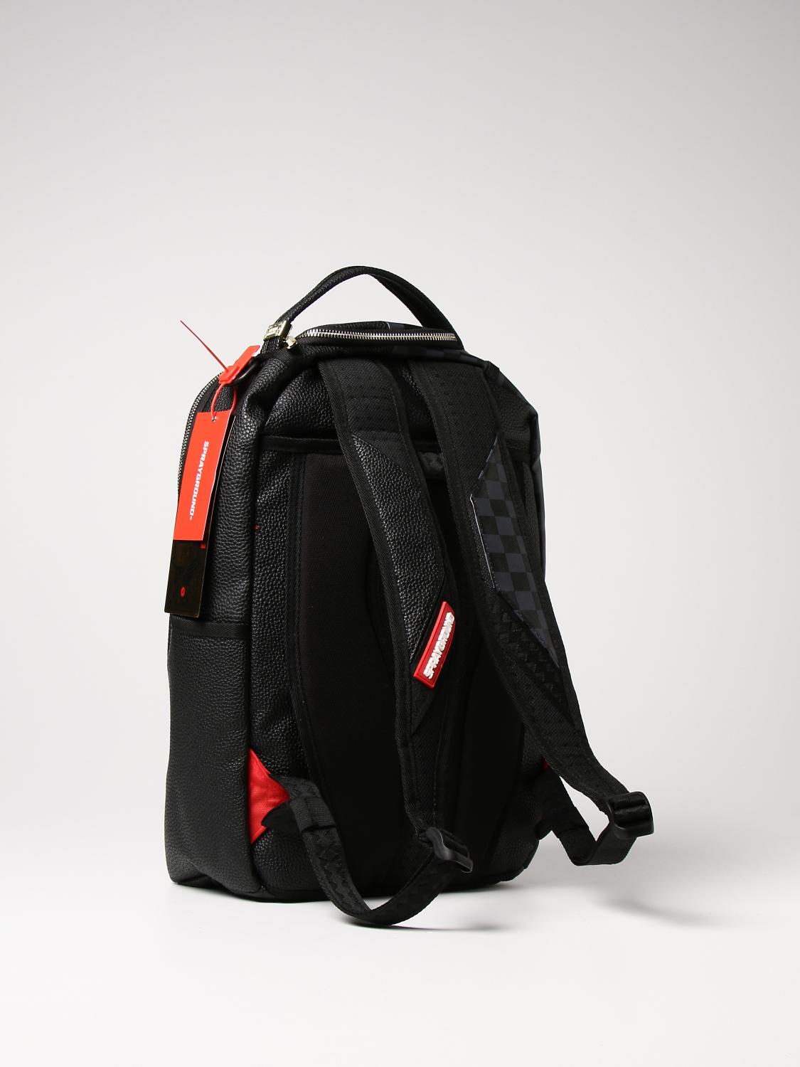 SPRAYGROUND BACKPACK: Sprayground backpack in vegan leather with patch, Black - Img 2
