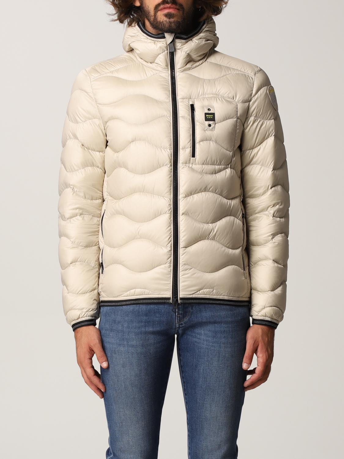 BLAUER JACKE: Blauer Herren Jacke, Weiss 1 - Img 1