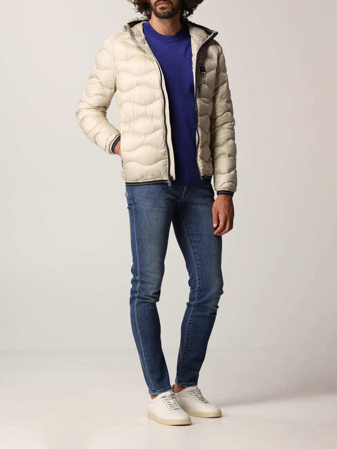 BLAUER JACKE: Blauer Herren Jacke, Weiss 1 - Img 2