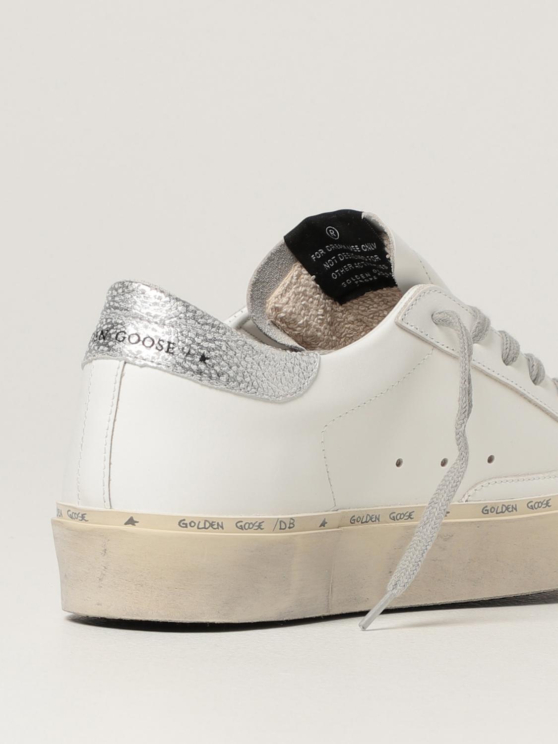 GOLDEN GOOSE: Hi Star classic sneakers in leather - White