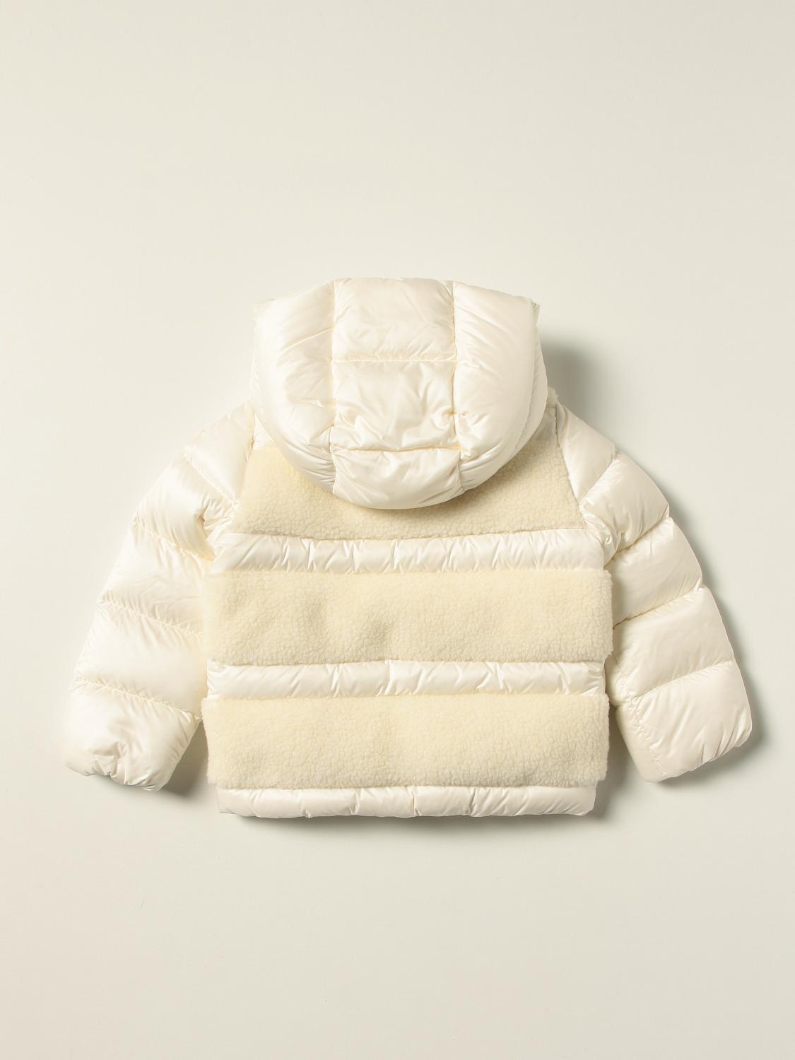 Moncler Gentiane down jacket with teddy bear inserts - White
