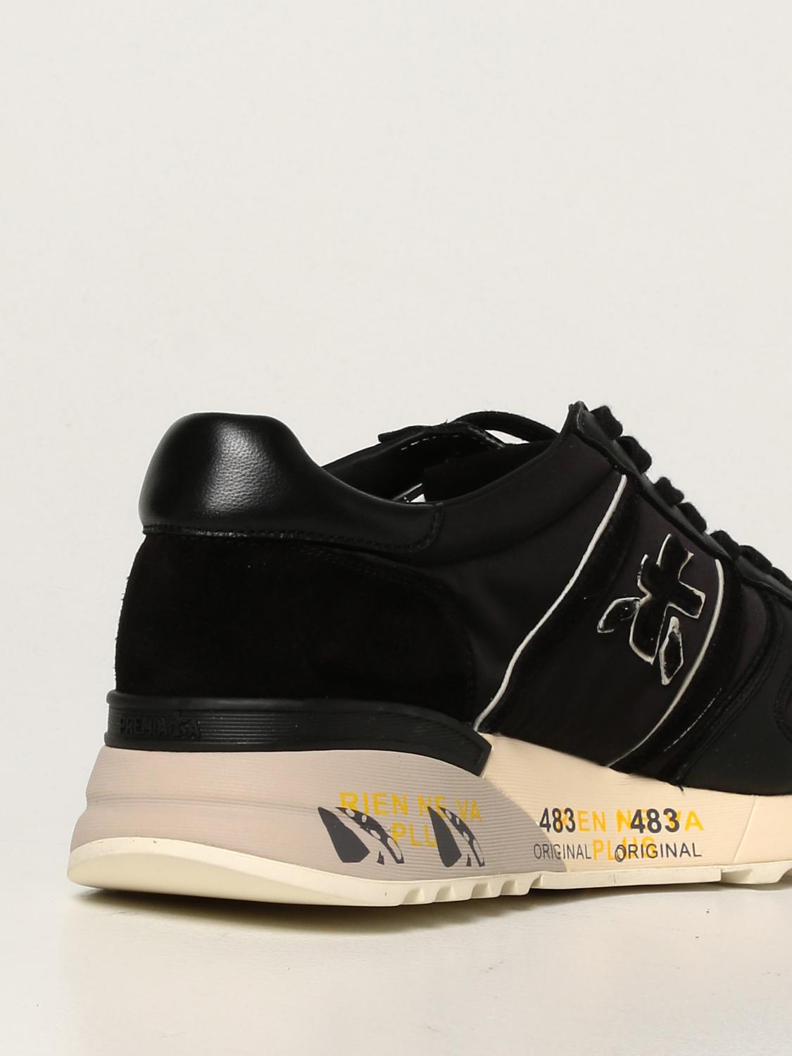 PREMIATA: Lander sneakers in nylon and suede - Black | Premiata  