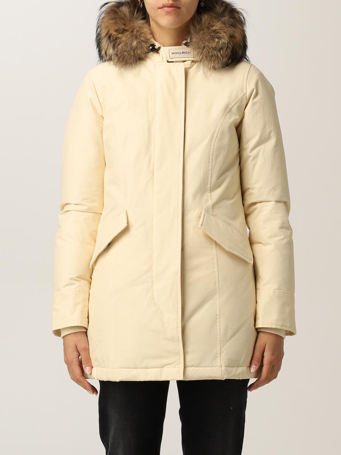 WOOLRICH COAT: Jacket women Woolrich, Ivory - Img 1
