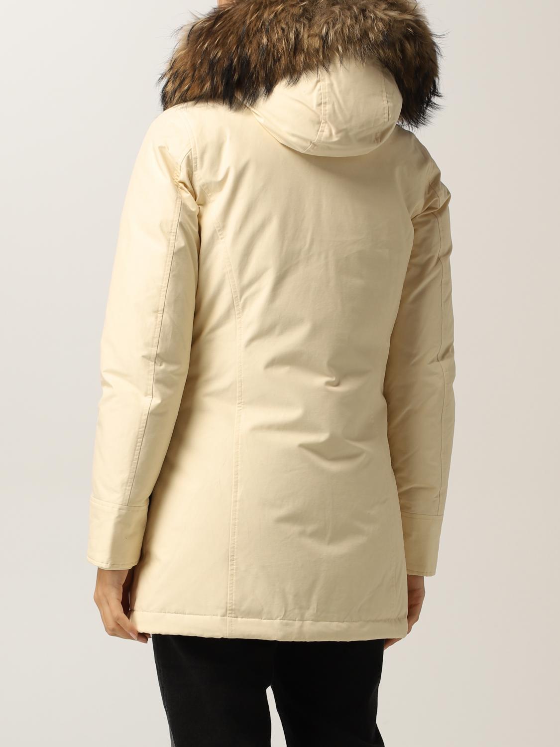 WOOLRICH COAT: Jacket women Woolrich, Ivory - Img 2