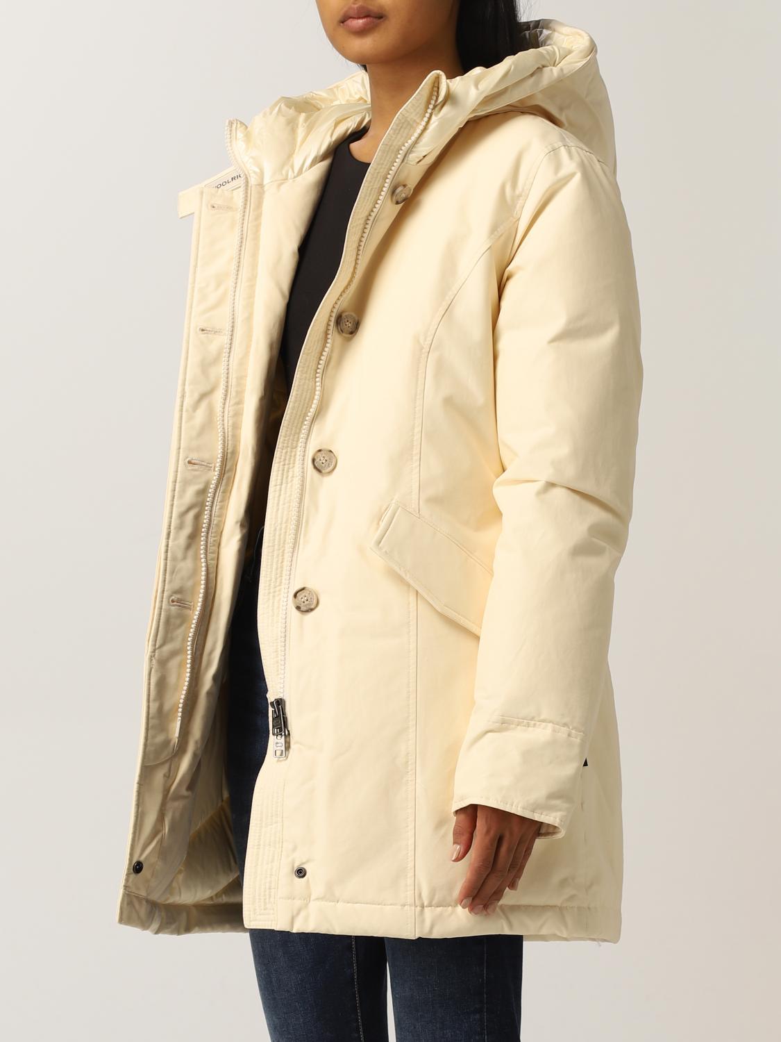 WOOLRICH COAT: Jacket women Woolrich, Ivory - Img 3