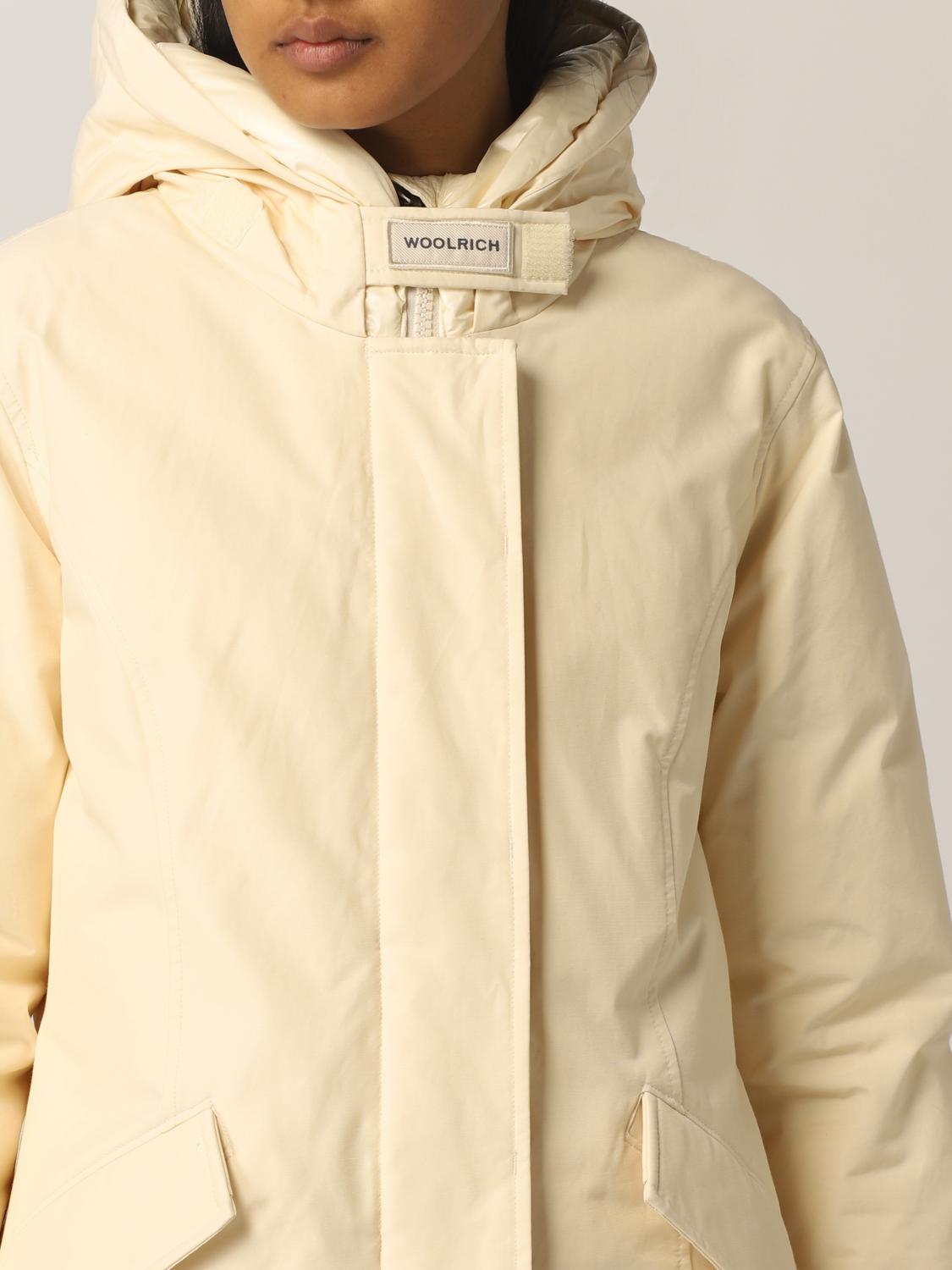 WOOLRICH COAT: Jacket women Woolrich, Ivory - Img 4