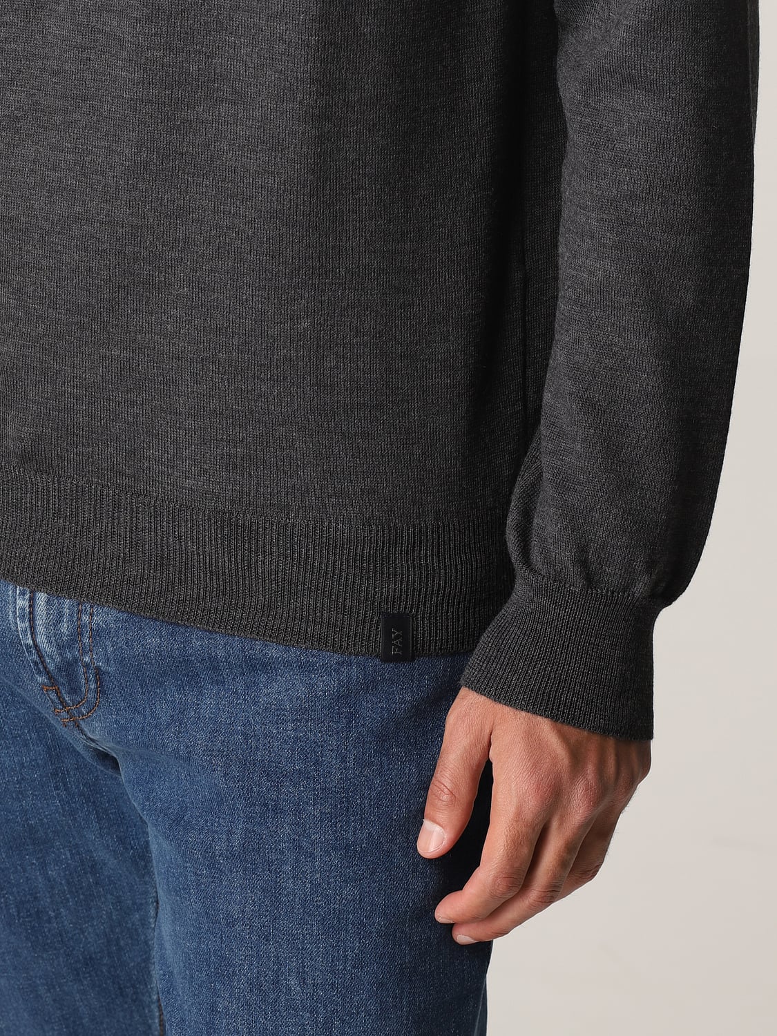 FAY PULLOVER: Fay Herren Pullover, Charcoal - Img 5