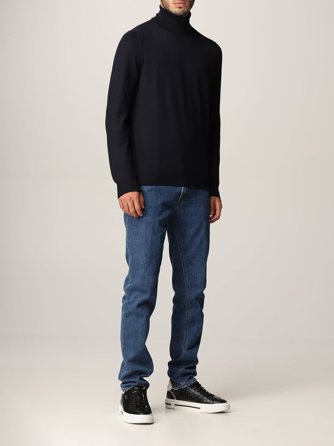 FAY PULLOVER: Fay Herren Pullover, Navy - Img 2