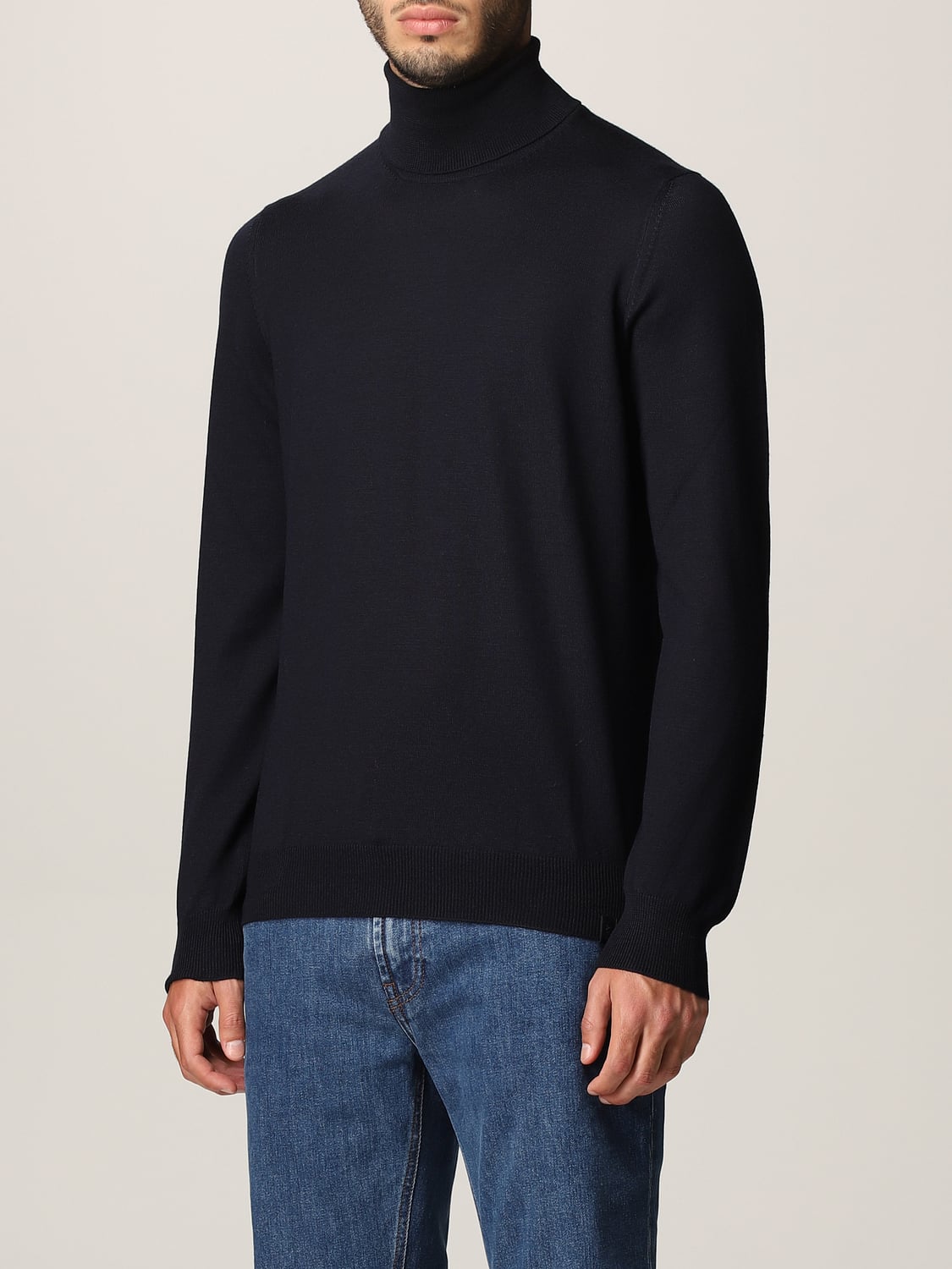FAY PULLOVER: Fay Herren Pullover, Navy - Img 4