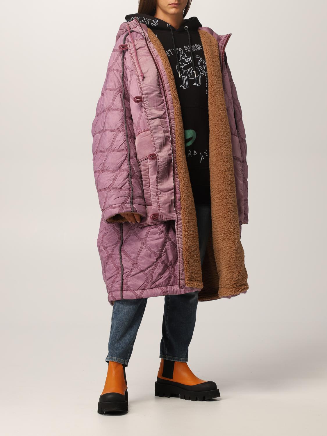 DIESEL: Reversible over parka - Wine | Diesel jacket A04716 DIESEL: Reversible over parka - Wine | Diesel jacket A04716