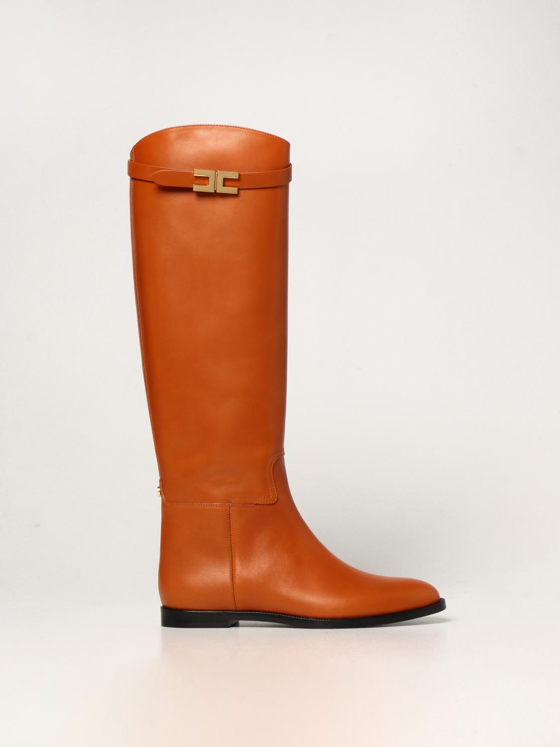 ELISABETTA FRANCHI Shoes women Leather Elisabetta Franchi boots SA39C16E2 online at GIGLIO.COM