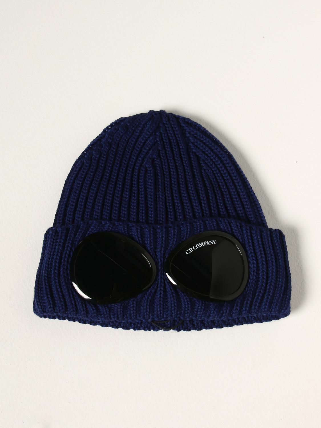 C.P. COMPANY HAT: Beannie hat Goggle C.P. Company with balaclava lenses, Navy - Img 1