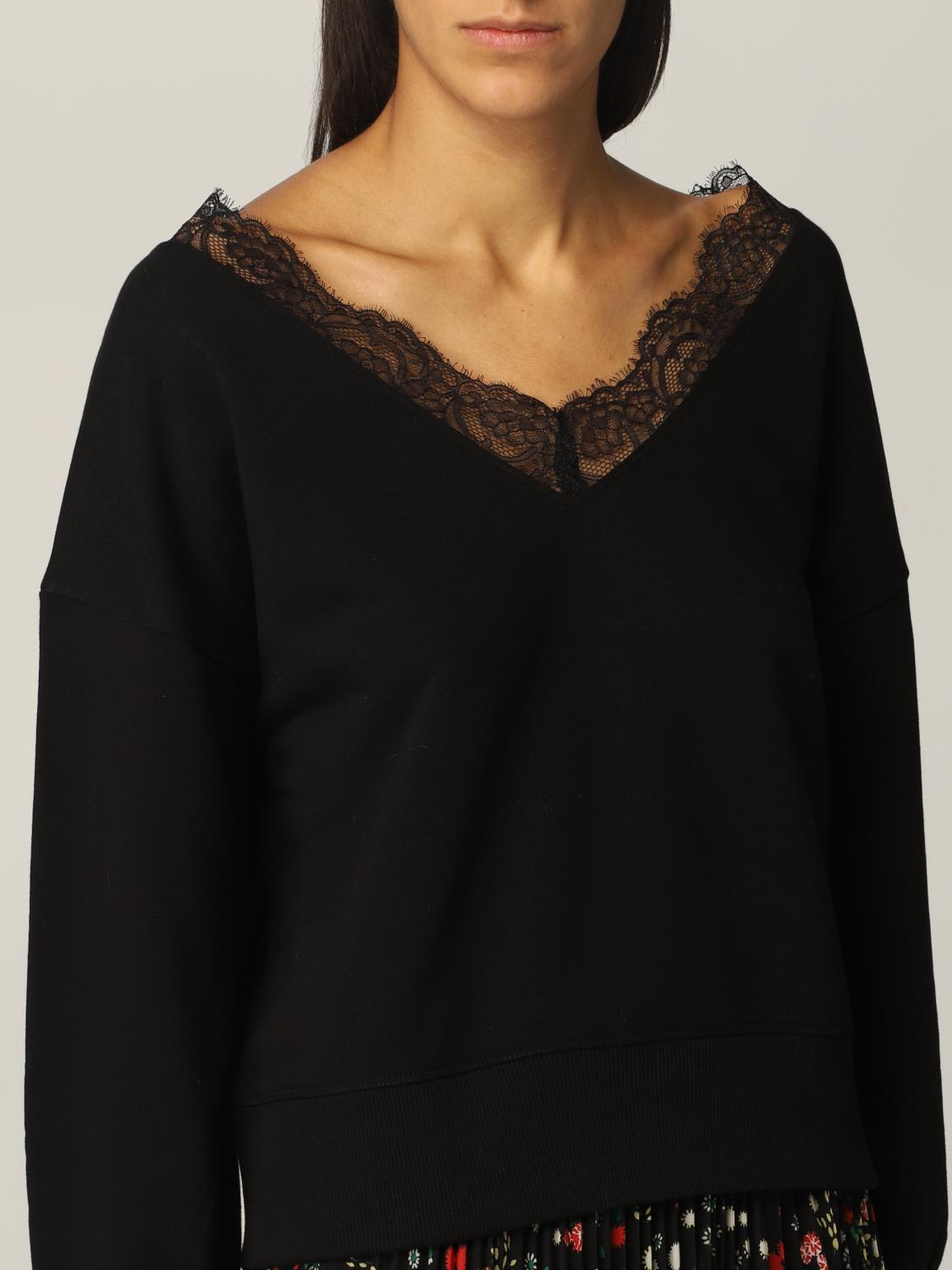 redvalentino レーストップス　38 RED VALENTINO レッドヴァレンティノ シャツ ブラウス ドット柄