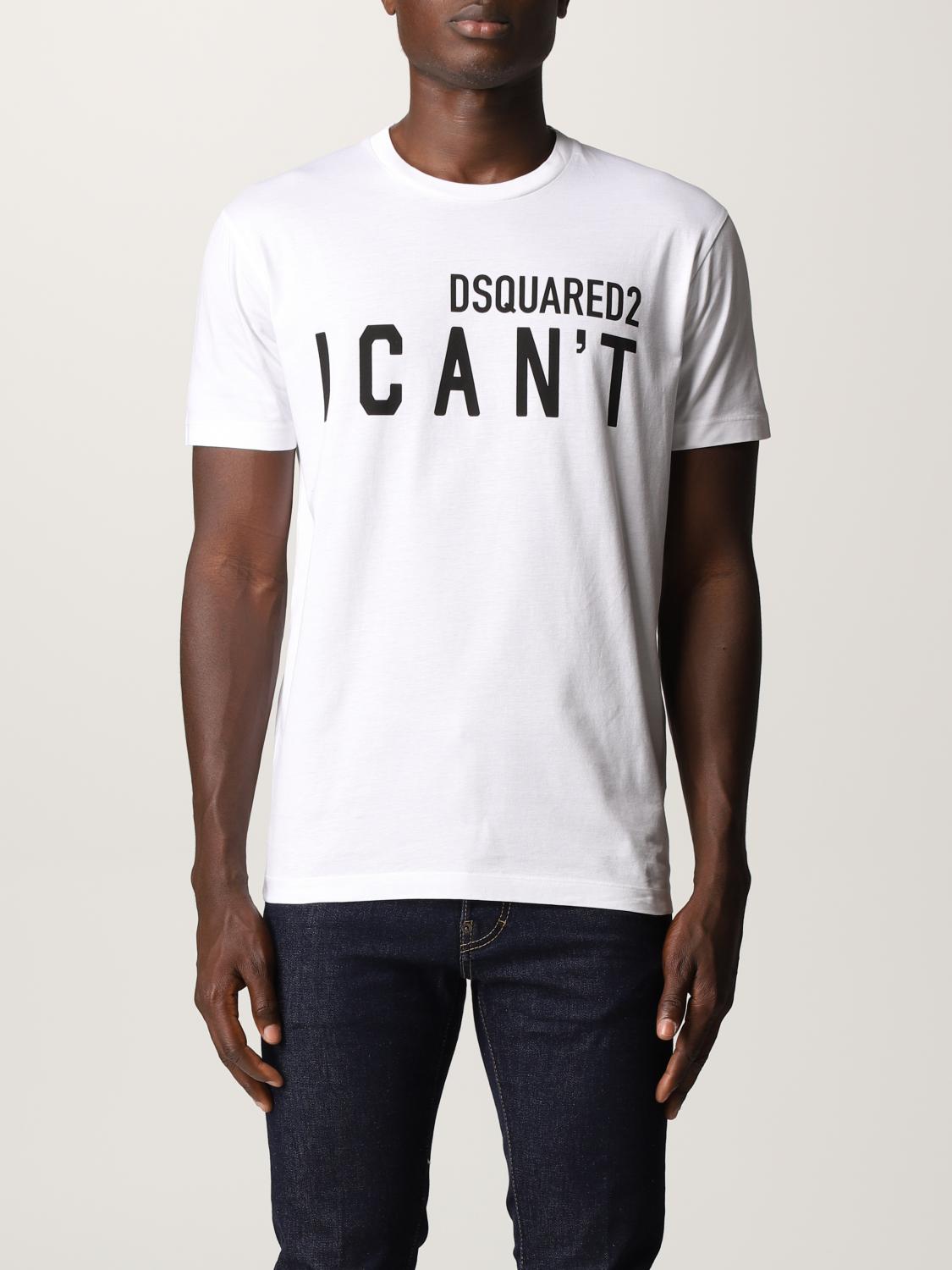 Dsquared2 I Can't crew cotton t-shirt - White | S74GD0859S23009