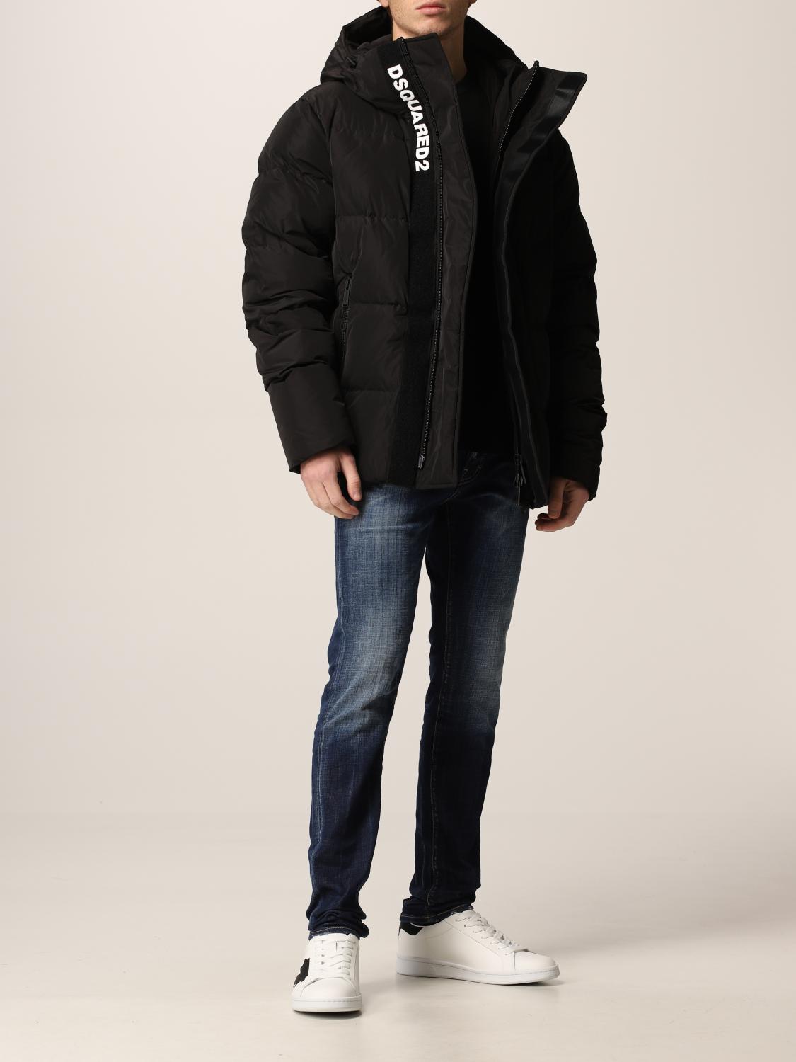 DSQUARED2 JACKET: Dsquared2 puffer down jacket in technical fabric, Black - Img 2