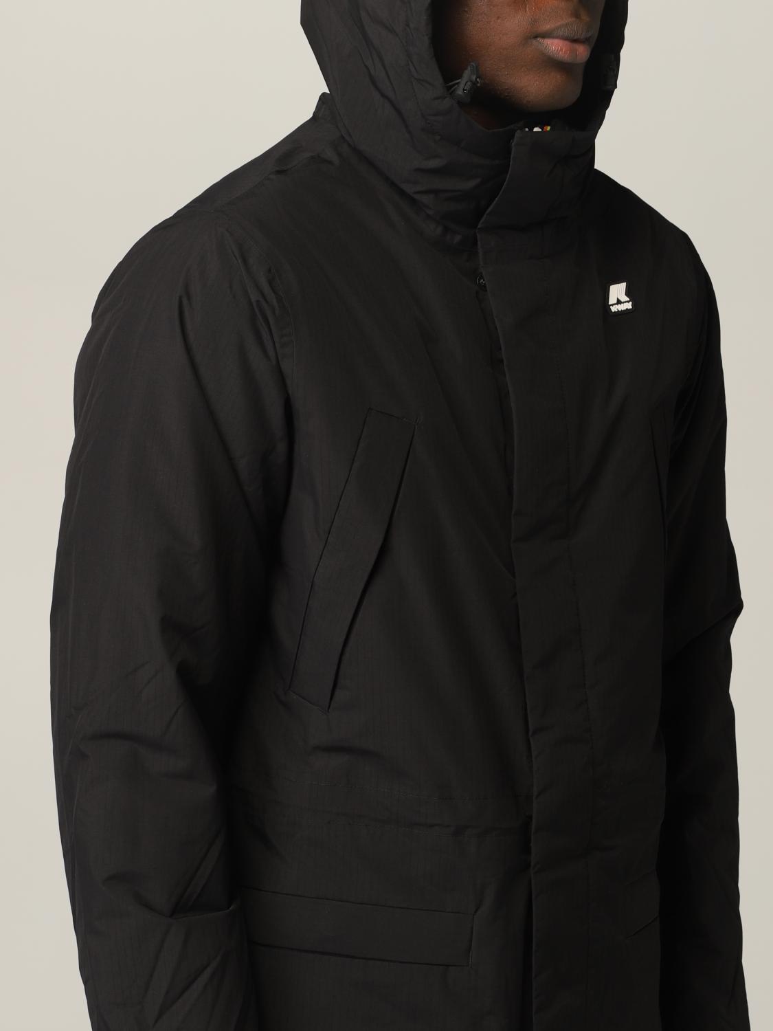 K-WAY: Jacket men - Black | K-Way jacket K1119PW online at