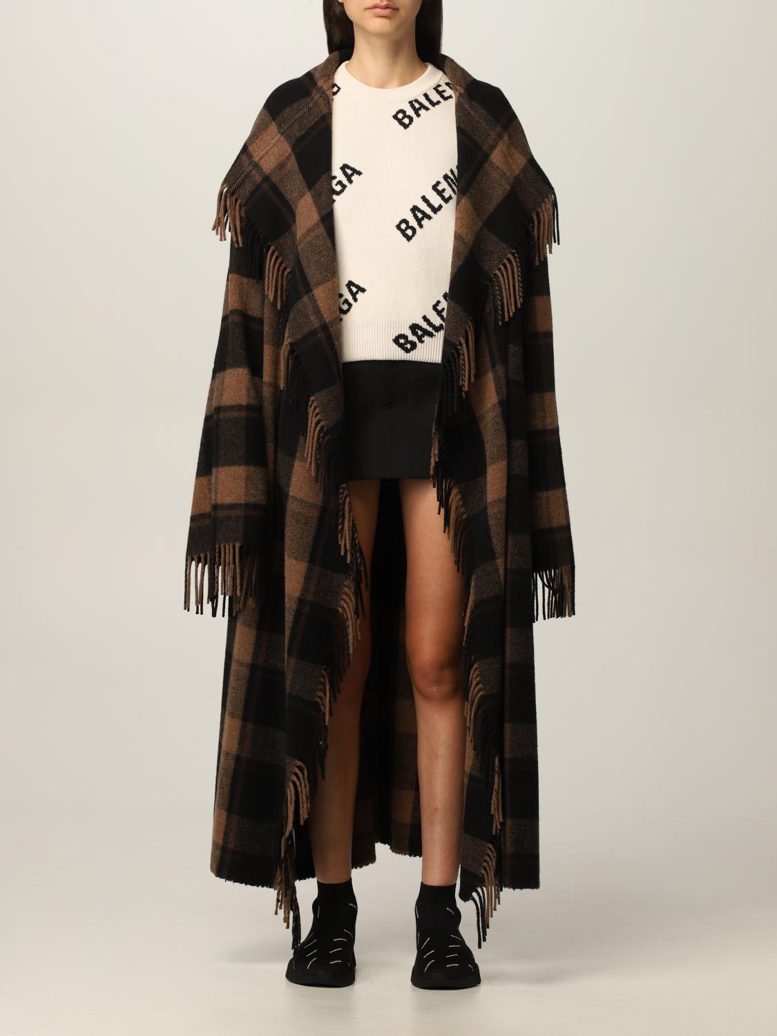 BALENCIAGA：コート レディース - ベージュ | GIGLIO.COM