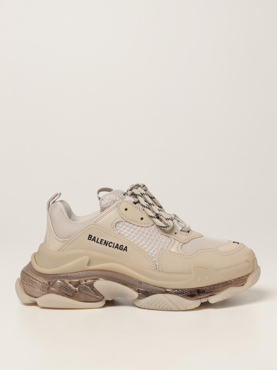 Basket balenciaga beige on sale