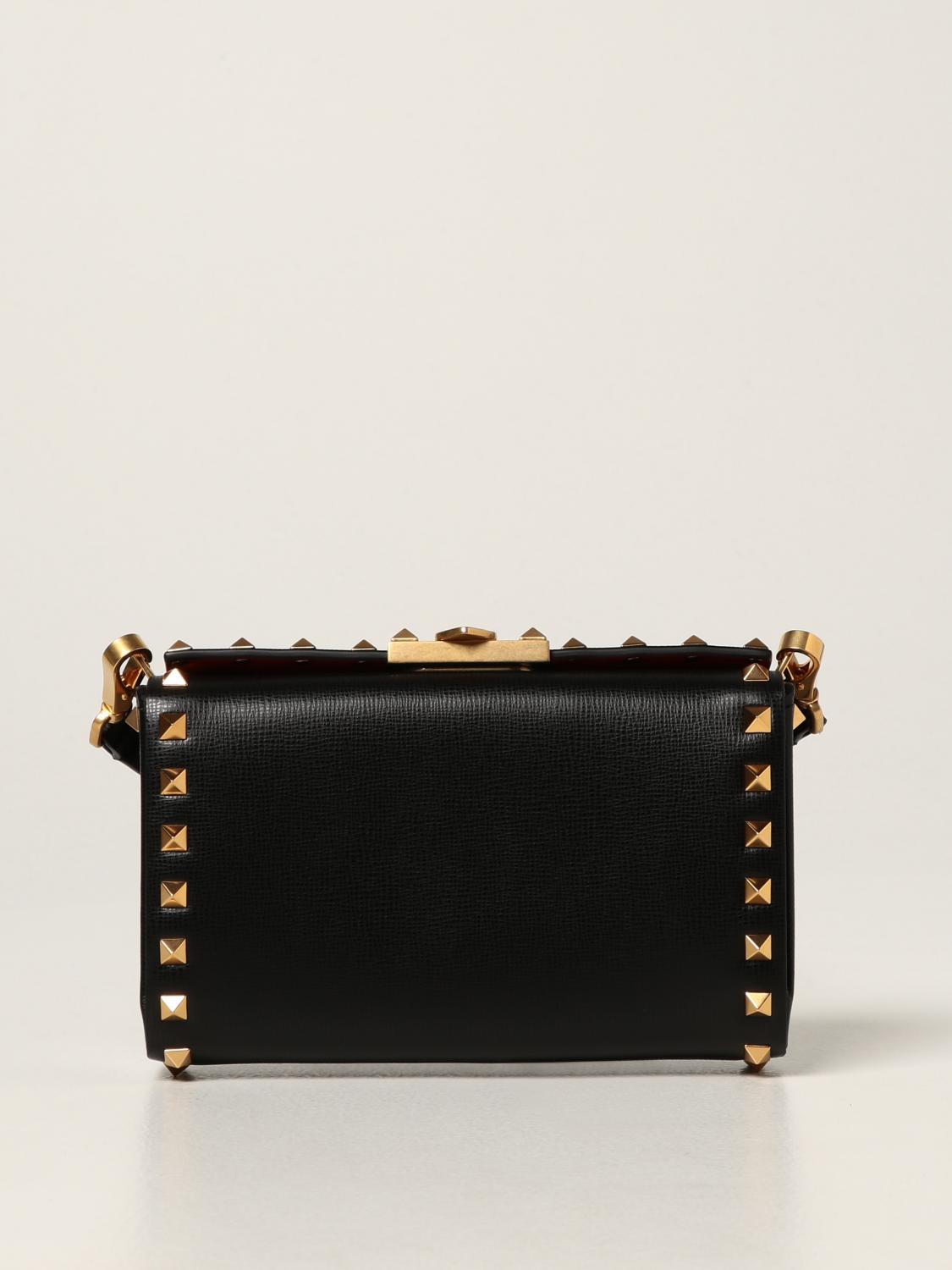 VALENTINO GARAVANI: Rockstud Alcove bag in grained leather