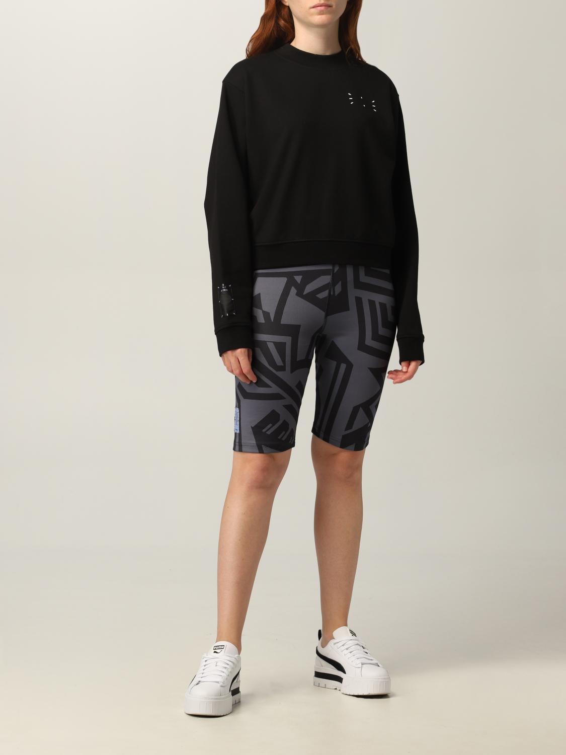 McQ トップス McQ Alexander McQueen - Darkest Black Oversized MCQ Logo Dropped