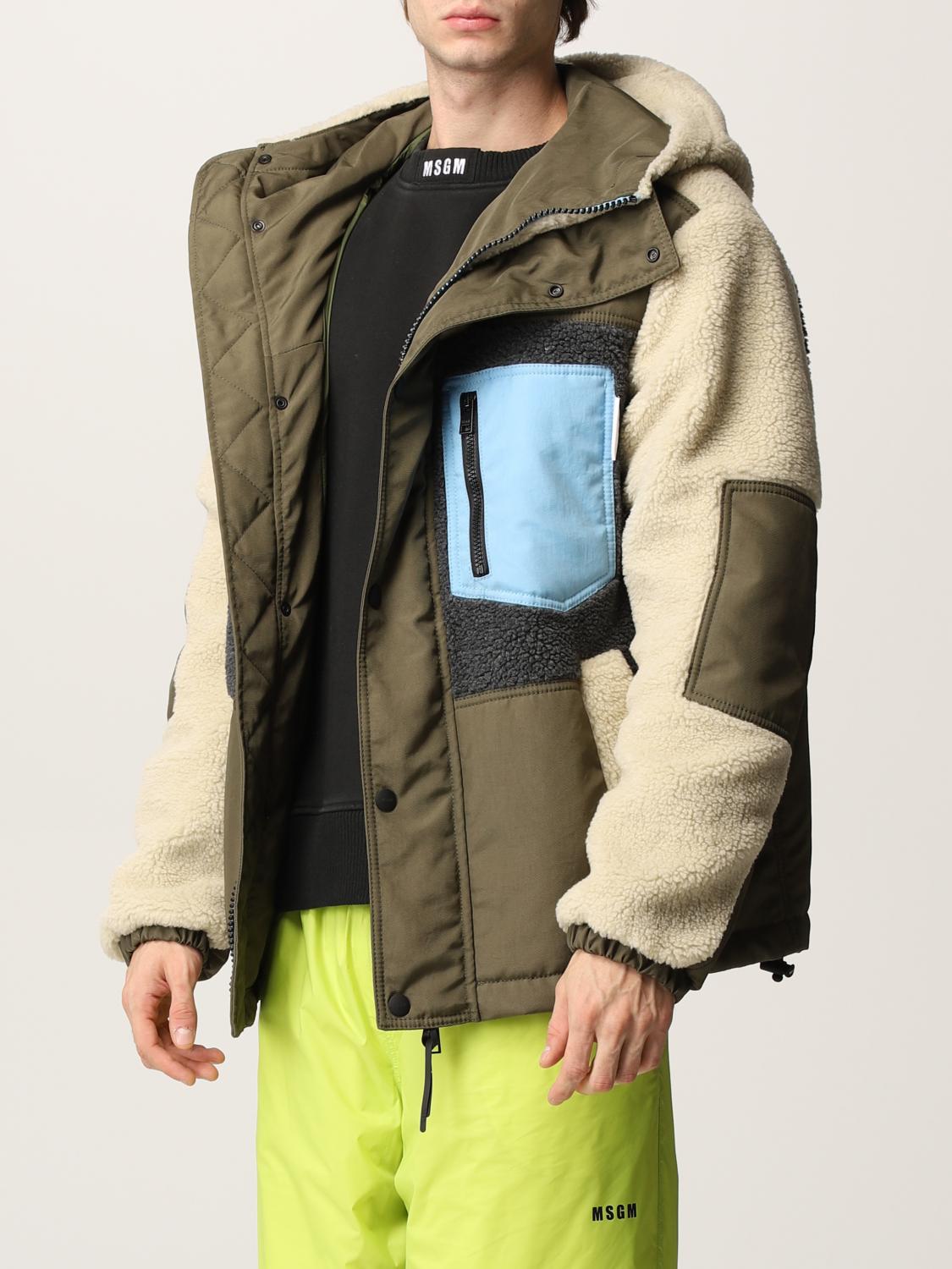 MSGM ジャケット MSGM: Jacket men - Green | MSGM jacket 3140MH11Y217700 online at