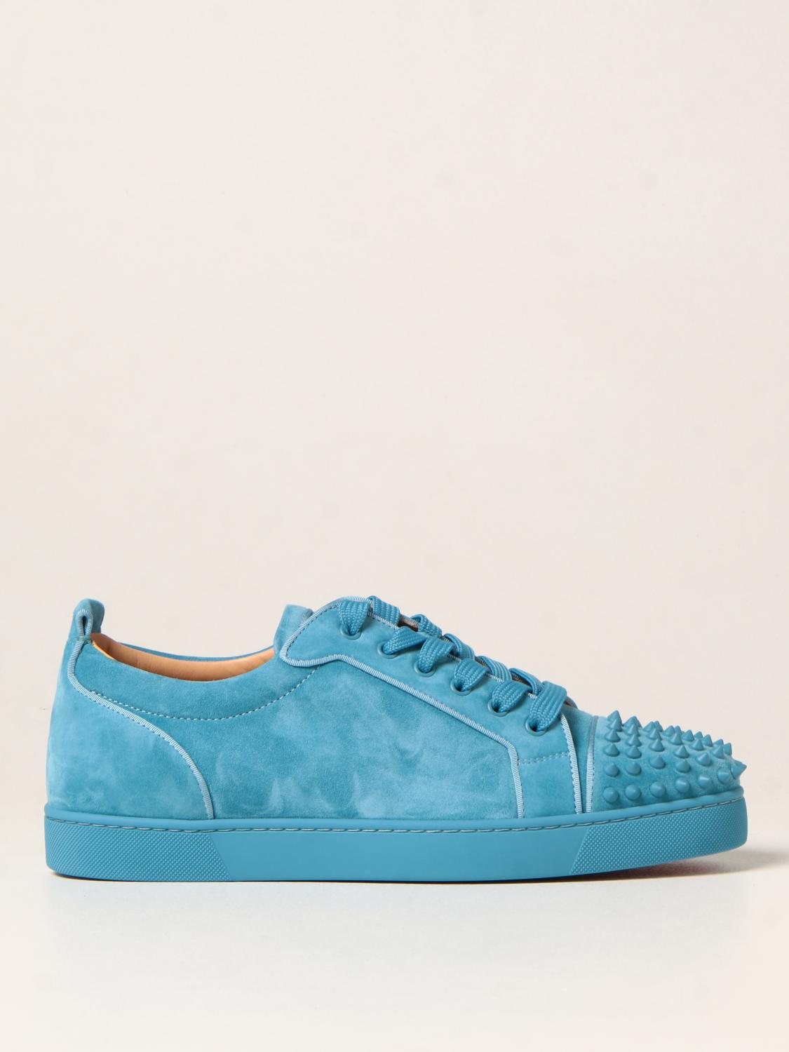 CHRISTIAN LOUBOUTIN Chaussures homme Bleu Azur Baskets Christian Louboutin 3160934 en ligne sur GIGLIO.COM