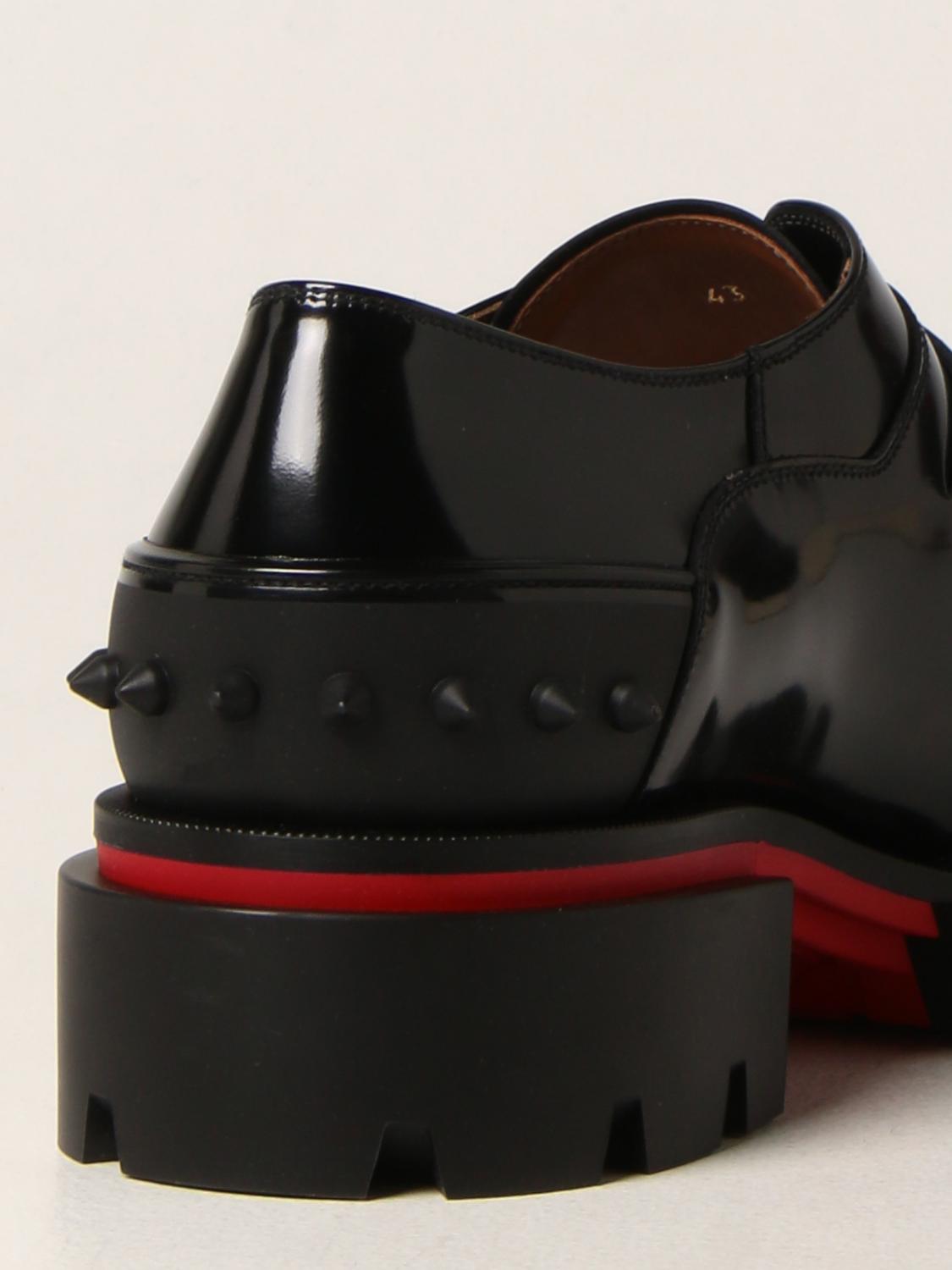 CHRISTIAN LOUBOUTIN: Our Georges leather loafers - Black