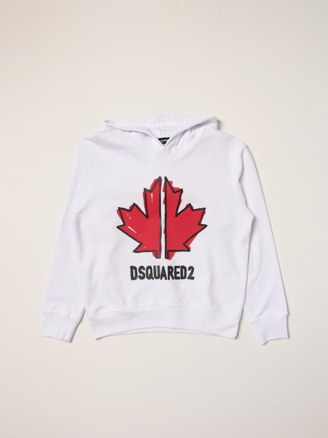 DSQUARED2 PULLOVER: Dsquared2 Junior Jungen Pullover, Weiß - Img 1