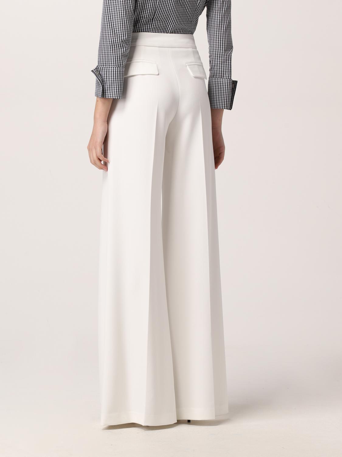 ELISABETTA FRANCHI PANTALONES: Pantalón mujer Elisabetta Franchi, Marfil - Img 3