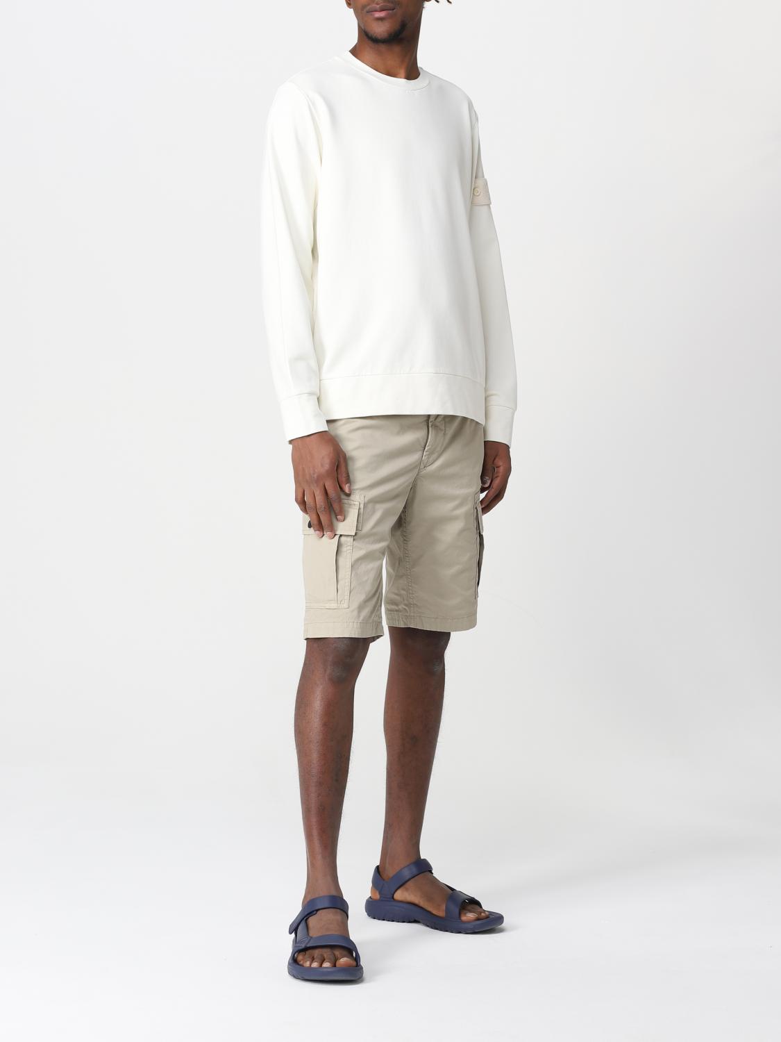 STONE ISLAND ШОРТЫ: Шорты Мужское Stone Island, Бежевый - Img 2