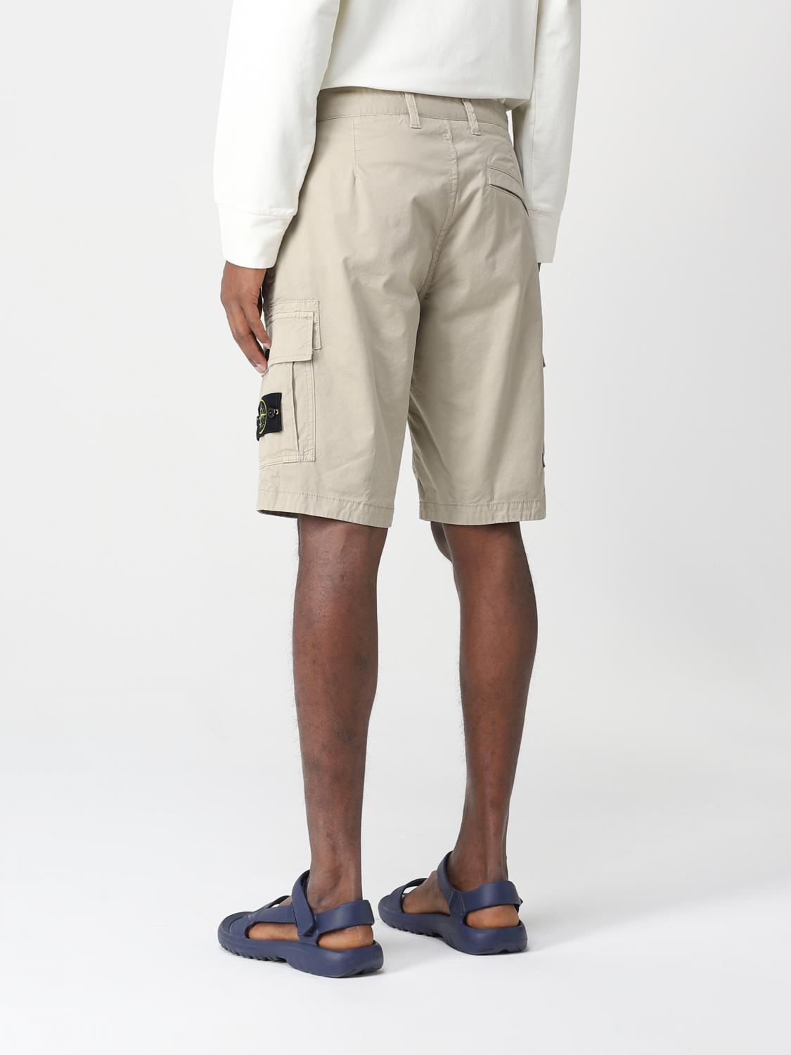 STONE ISLAND ШОРТЫ: Шорты Мужское Stone Island, Бежевый - Img 3