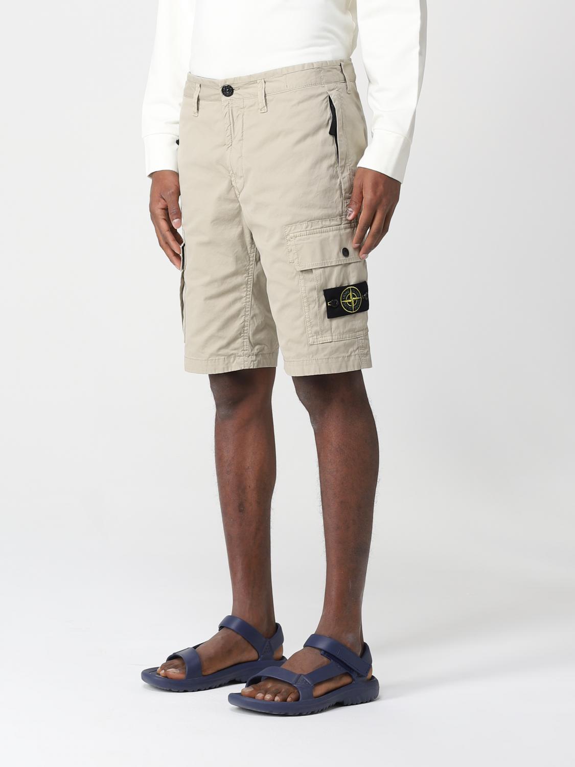 STONE ISLAND ШОРТЫ: Шорты Мужское Stone Island, Бежевый - Img 4