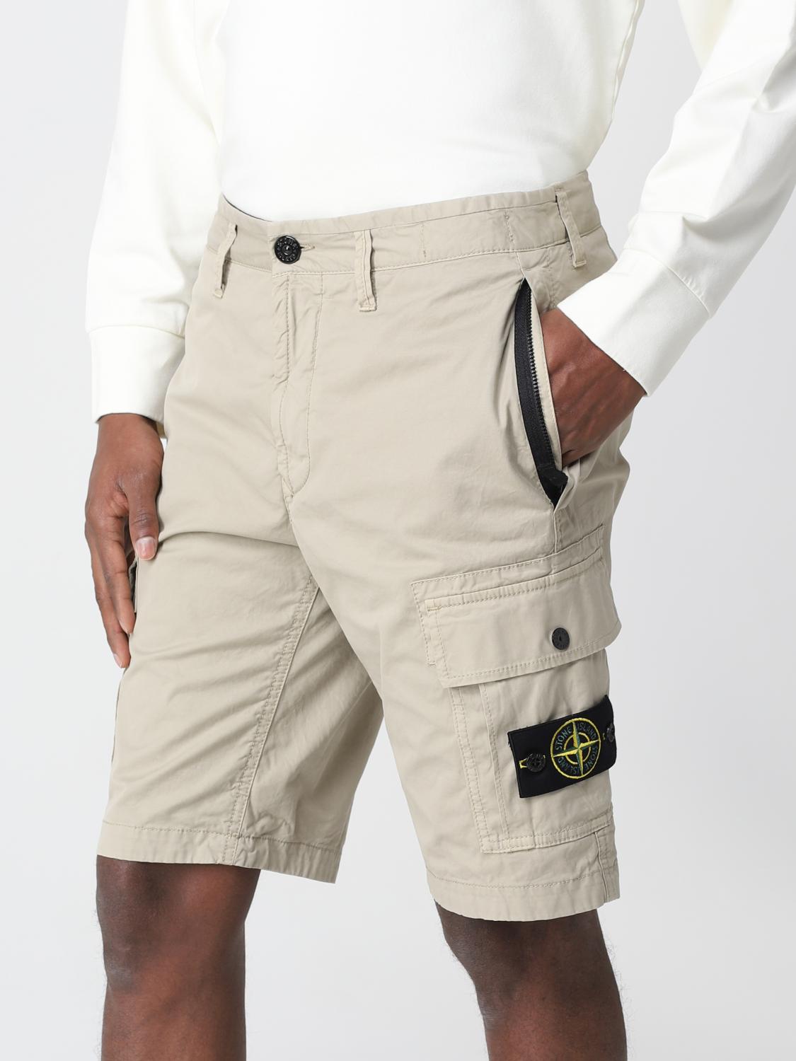 STONE ISLAND ШОРТЫ: Шорты Мужское Stone Island, Бежевый - Img 5