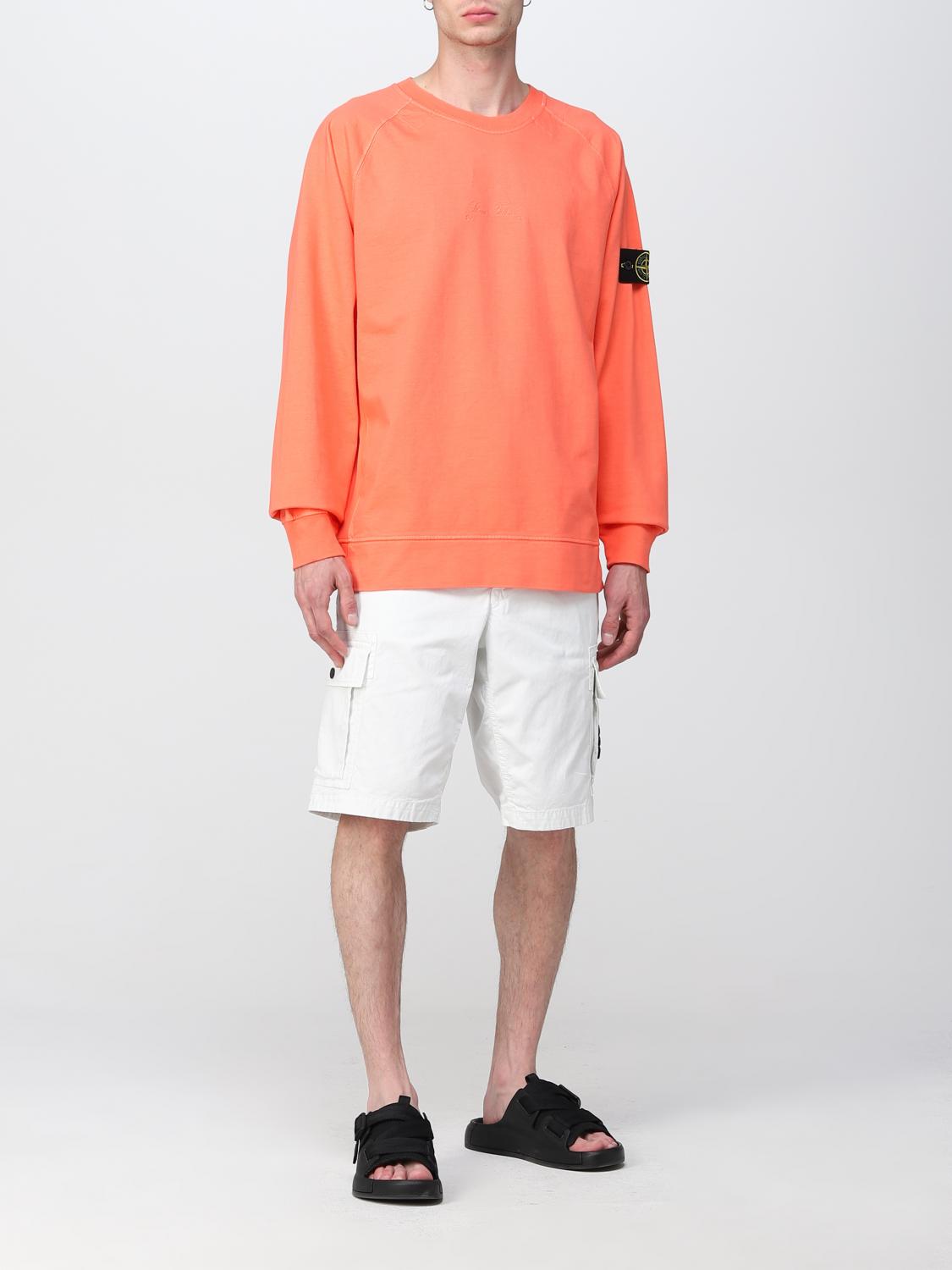 STONE ISLAND SHORTS: Stone Island cargo bermuda shorts in Supima® cotton, Ice - Img 2