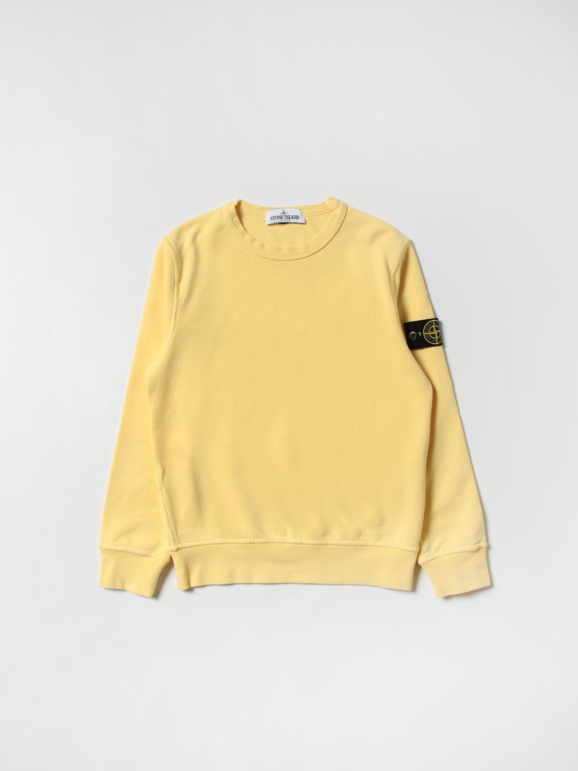 STONE ISLAND JUNIOR PULLOVER: Stone Island Junior Jungen Pullover, Gelb - Img 1