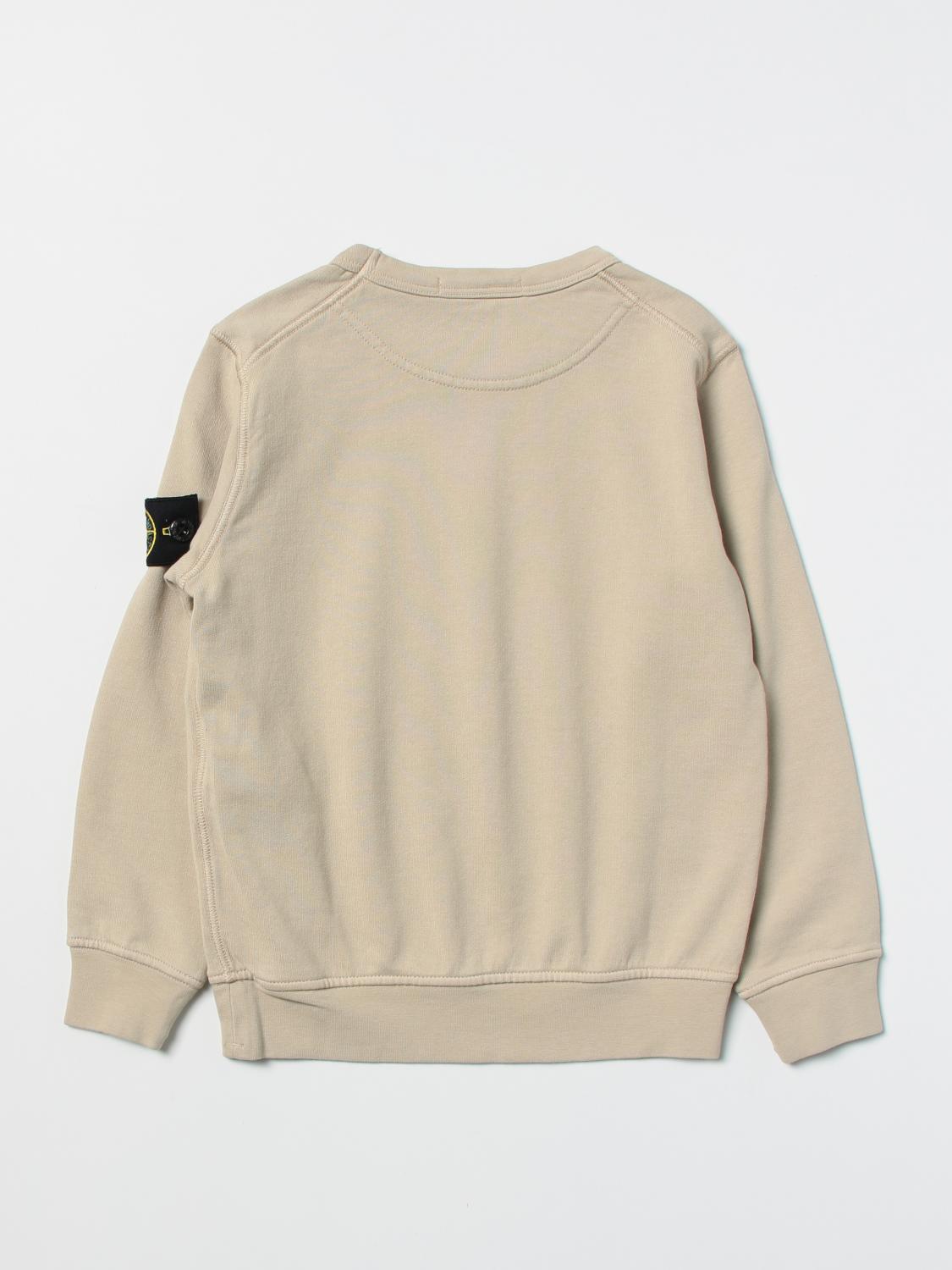 STONE ISLAND JUNIOR PULLOVER: Stone Island Junior Jungen Pullover, Beige - Img 2