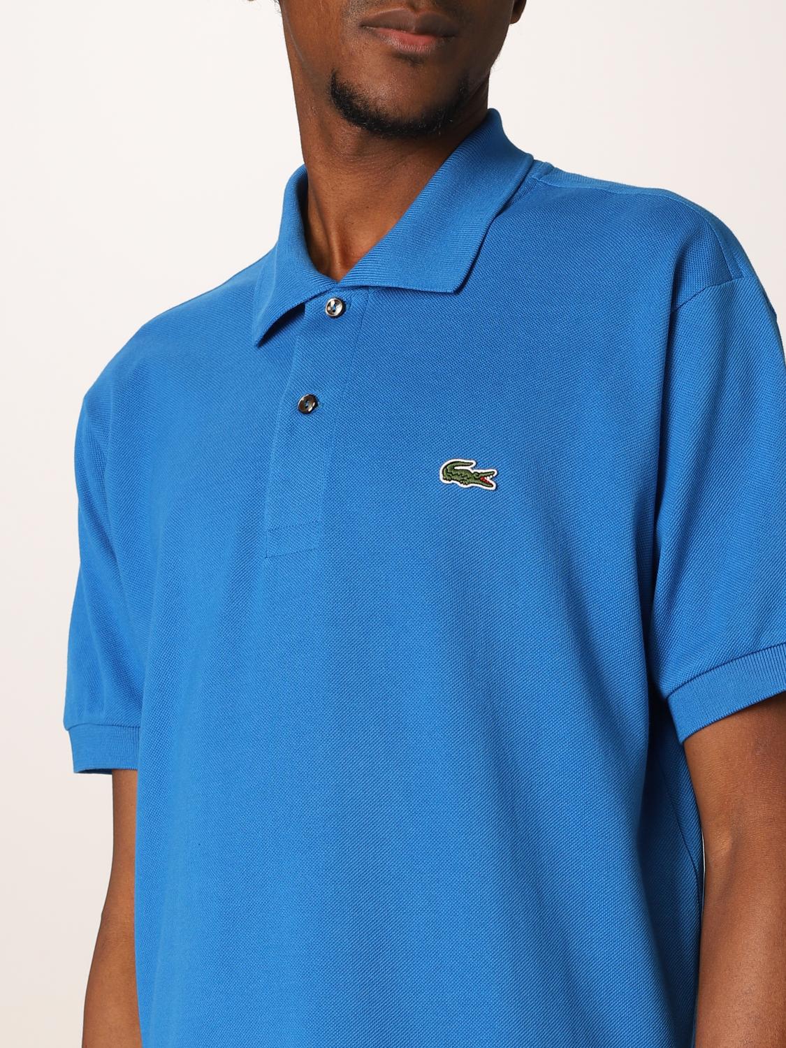 LACOSTE POLO: Polo básico Lacoste con logo, Azul Oscuro - Img 3