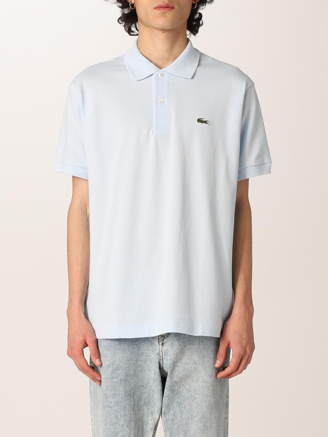 LACOSTE POLO: Polo básico Lacoste con logo, Azul Claro - Img 1