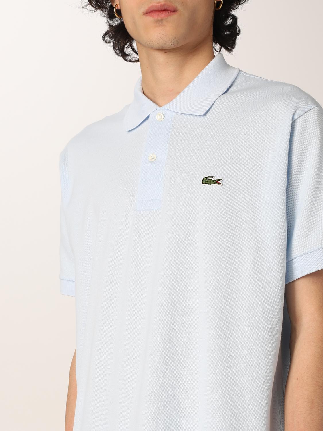 LACOSTE POLO: Polo básico Lacoste con logo, Azul Claro - Img 3