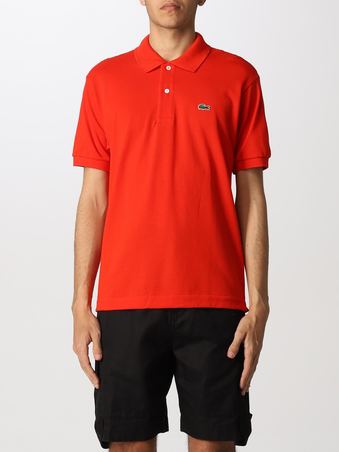 LACOSTE POLO: Polo básico Lacoste con logo, Rojo - Img 1