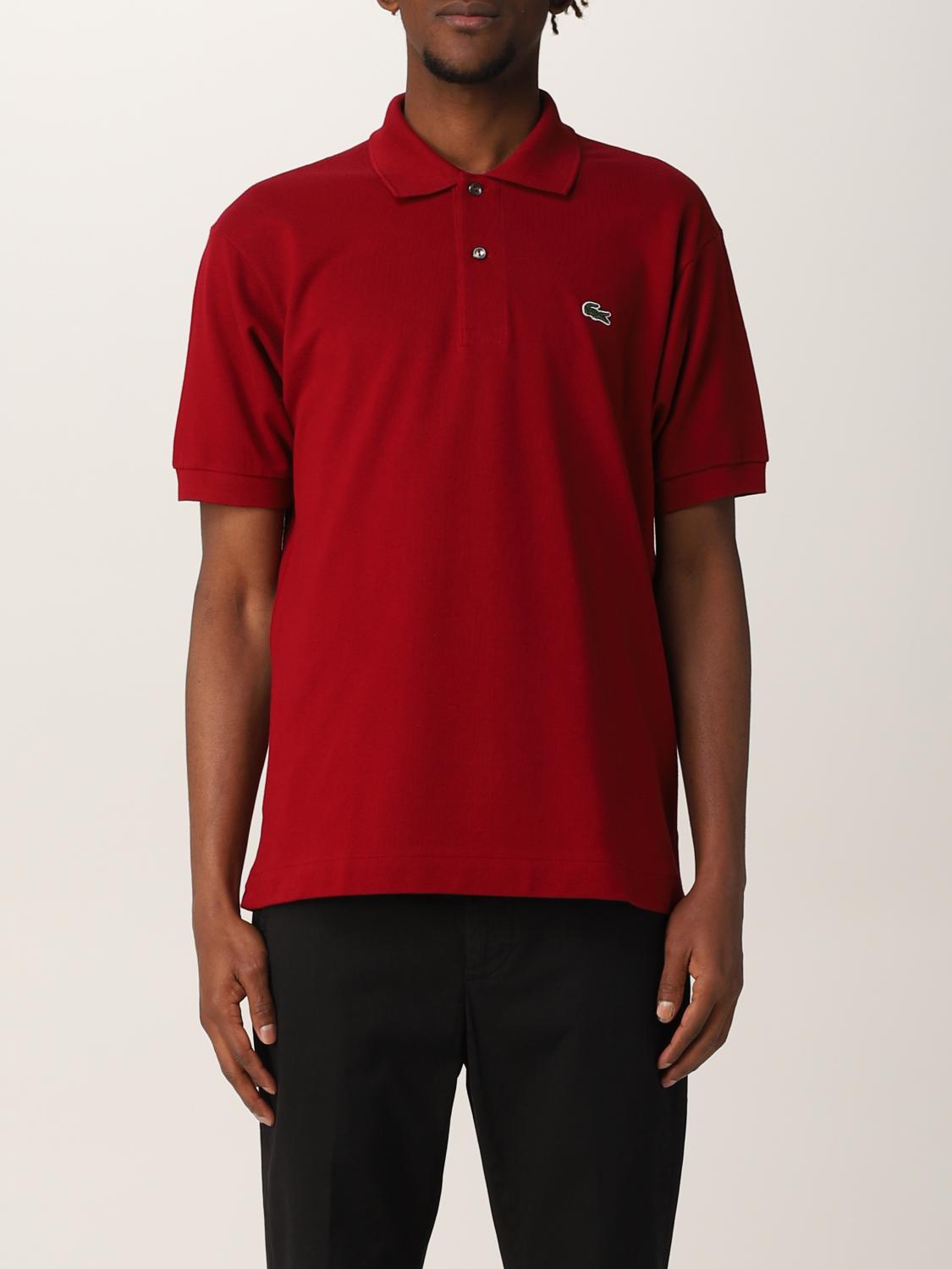 LACOSTE POLO: Polo básico Lacoste con logo, Granate - Img 1