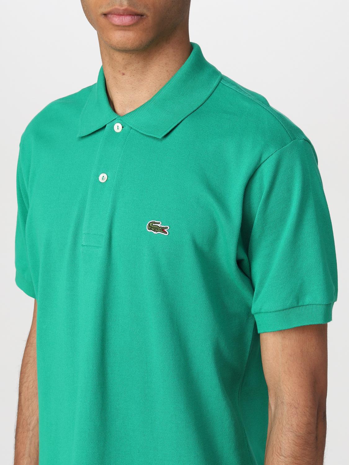 LACOSTE POLO: Polo básico Lacoste con logo, Verde Botella - Img 3