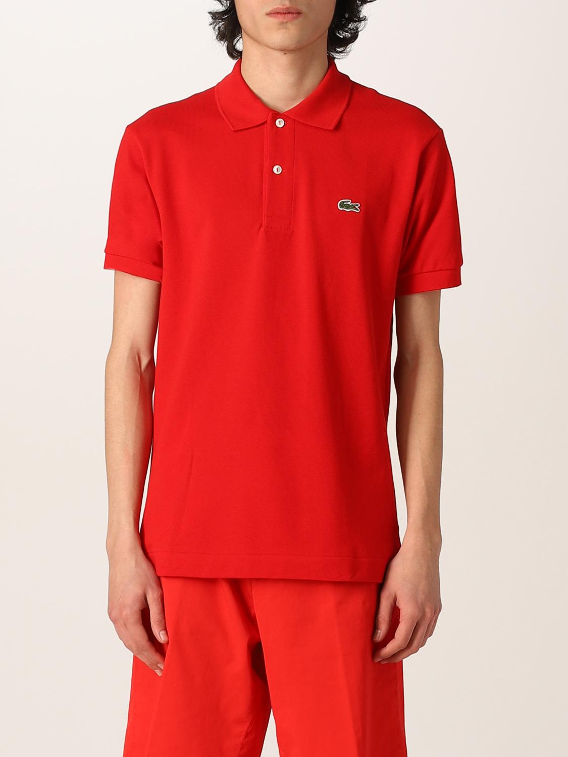 LACOSTE POLO: Polo básico Lacoste con logo, Rubí - Img 1
