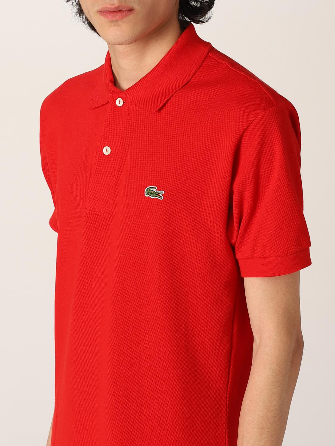 LACOSTE POLO: Polo básico Lacoste con logo, Rubí - Img 3