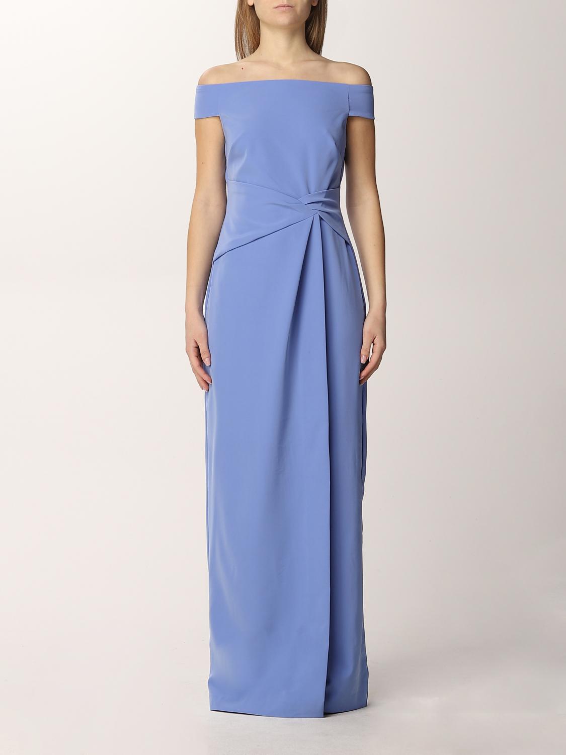 ワンピース LAUREN RALPH LAUREN Woman Dress Gnawed Blue LAUREN RALPH LAUREN: Dress woman - Gnawed Blue | Lauren