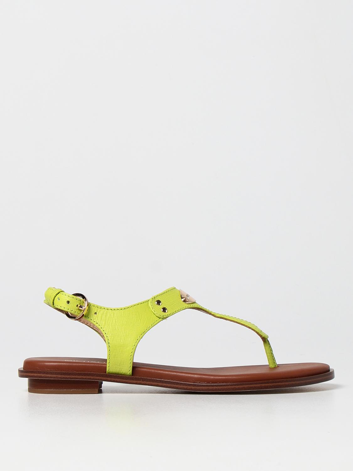 michael kors yellow sandals